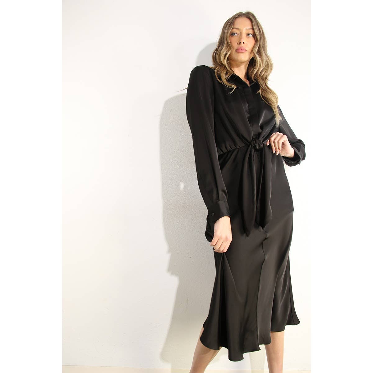 michelle satin dress
