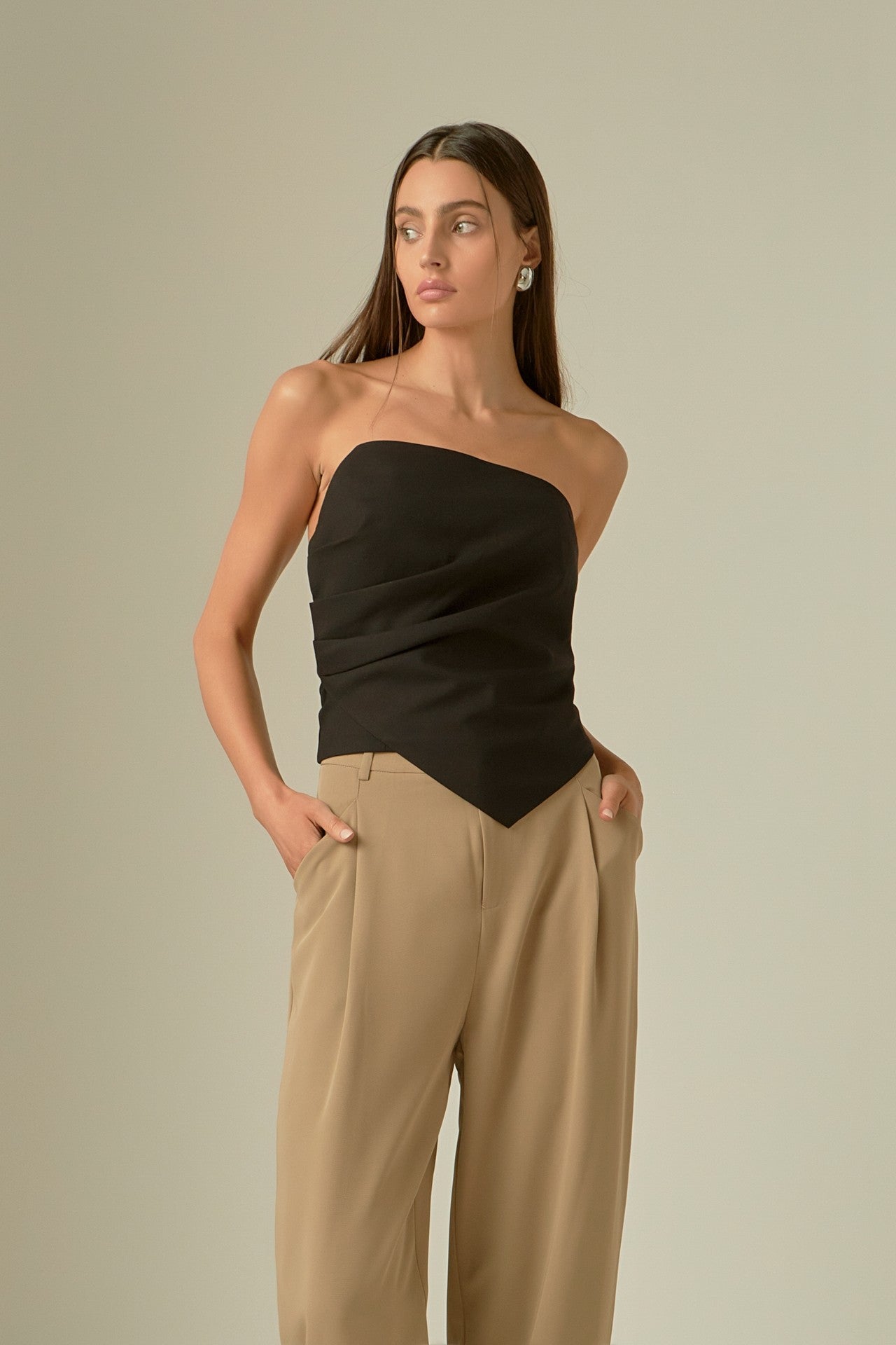 Katy draped top