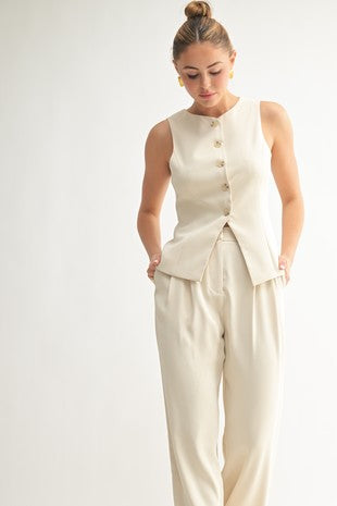 Samantha button vest