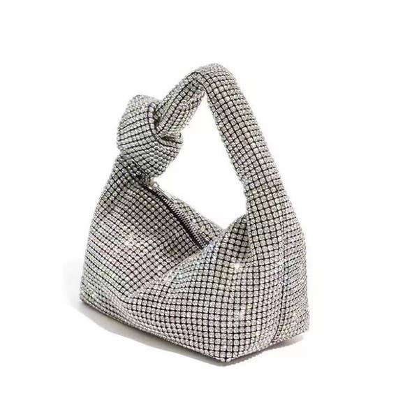 FULLY COVERED RHINESTONE EVENING CLUTCH HAND BAG