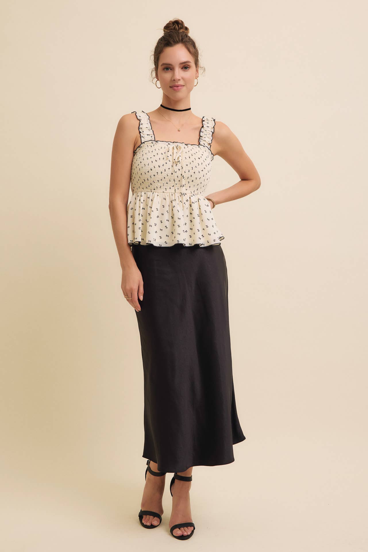 Victoria satin skirt