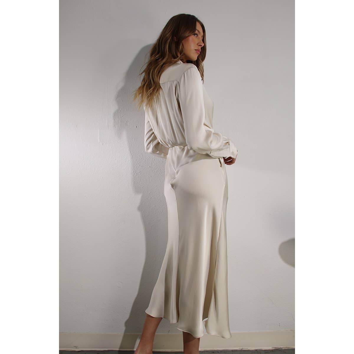 michelle satin dress