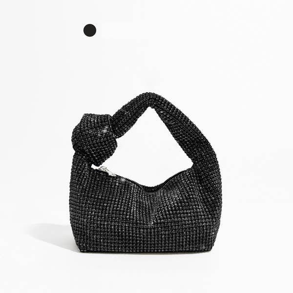 FULLY COVERED RHINESTONE EVENING CLUTCH HAND BAG