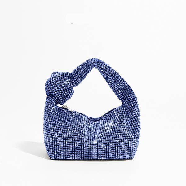 FULLY COVERED RHINESTONE EVENING CLUTCH HAND BAG