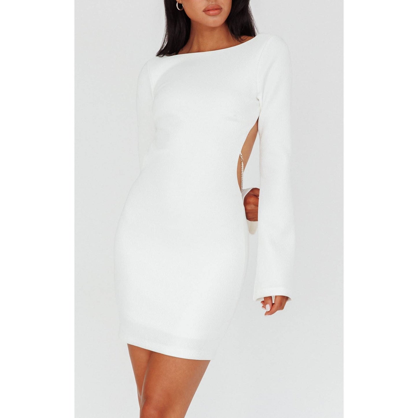 Brenda white Diamond dress