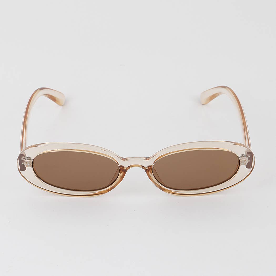 Classic Oval Tinted Sunglasses