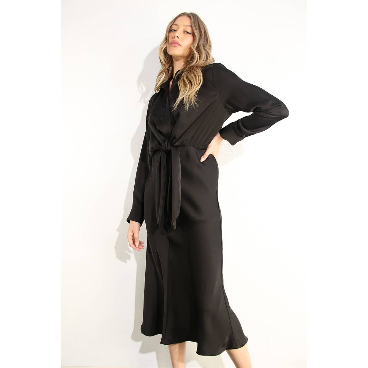 michelle satin dress