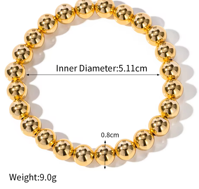 Gold bead stack