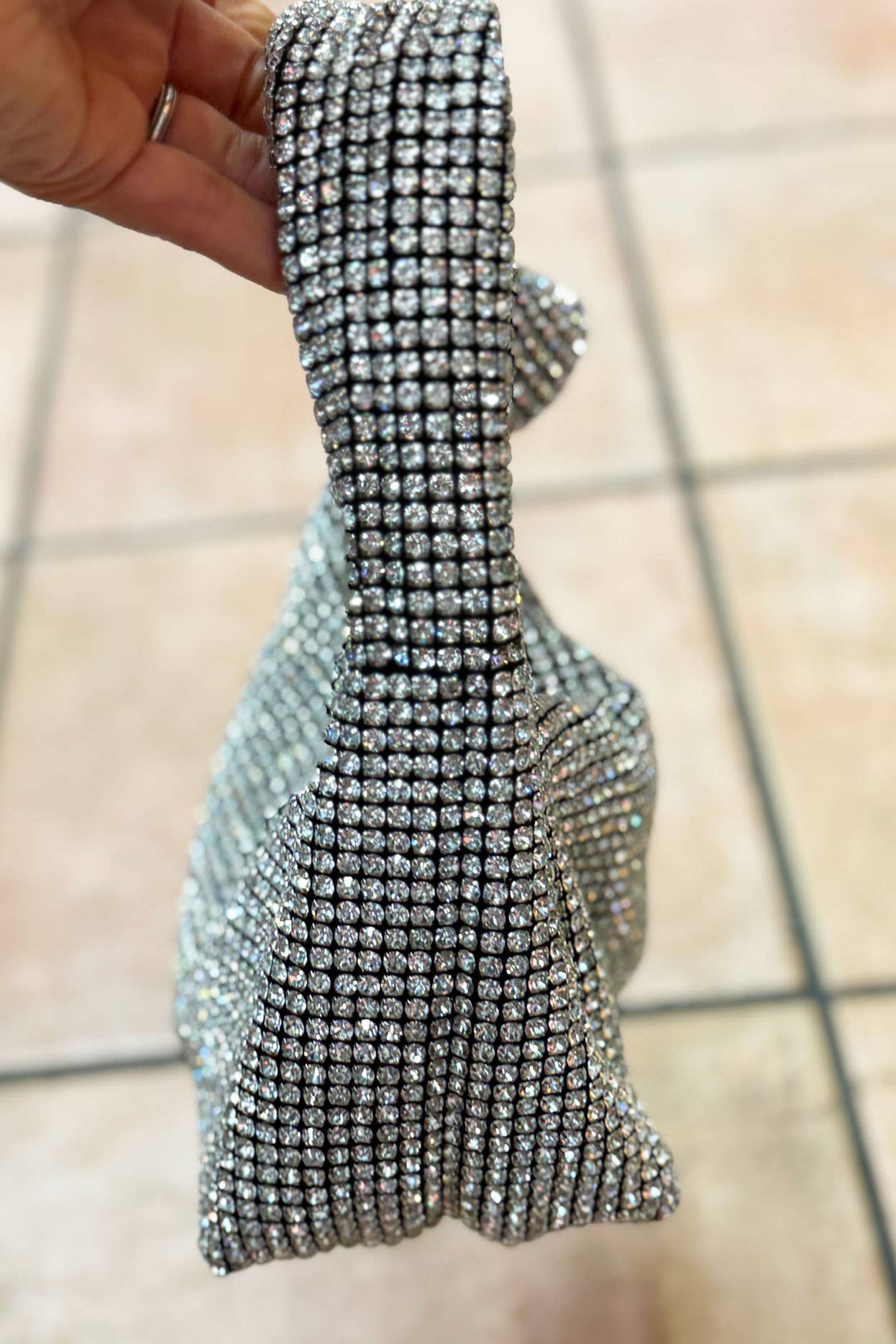 FULLY COVERED RHINESTONE EVENING CLUTCH HAND BAG