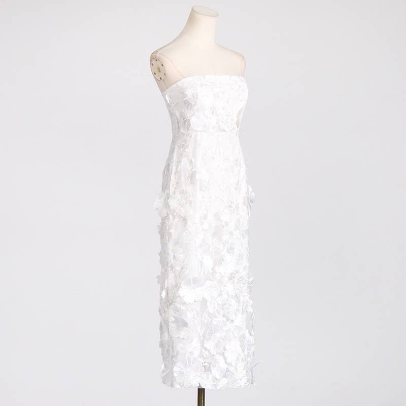 Stella Floral Embroidered Midi Dress