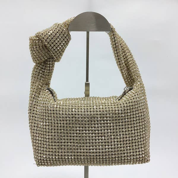 FULLY COVERED RHINESTONE EVENING CLUTCH HAND BAG