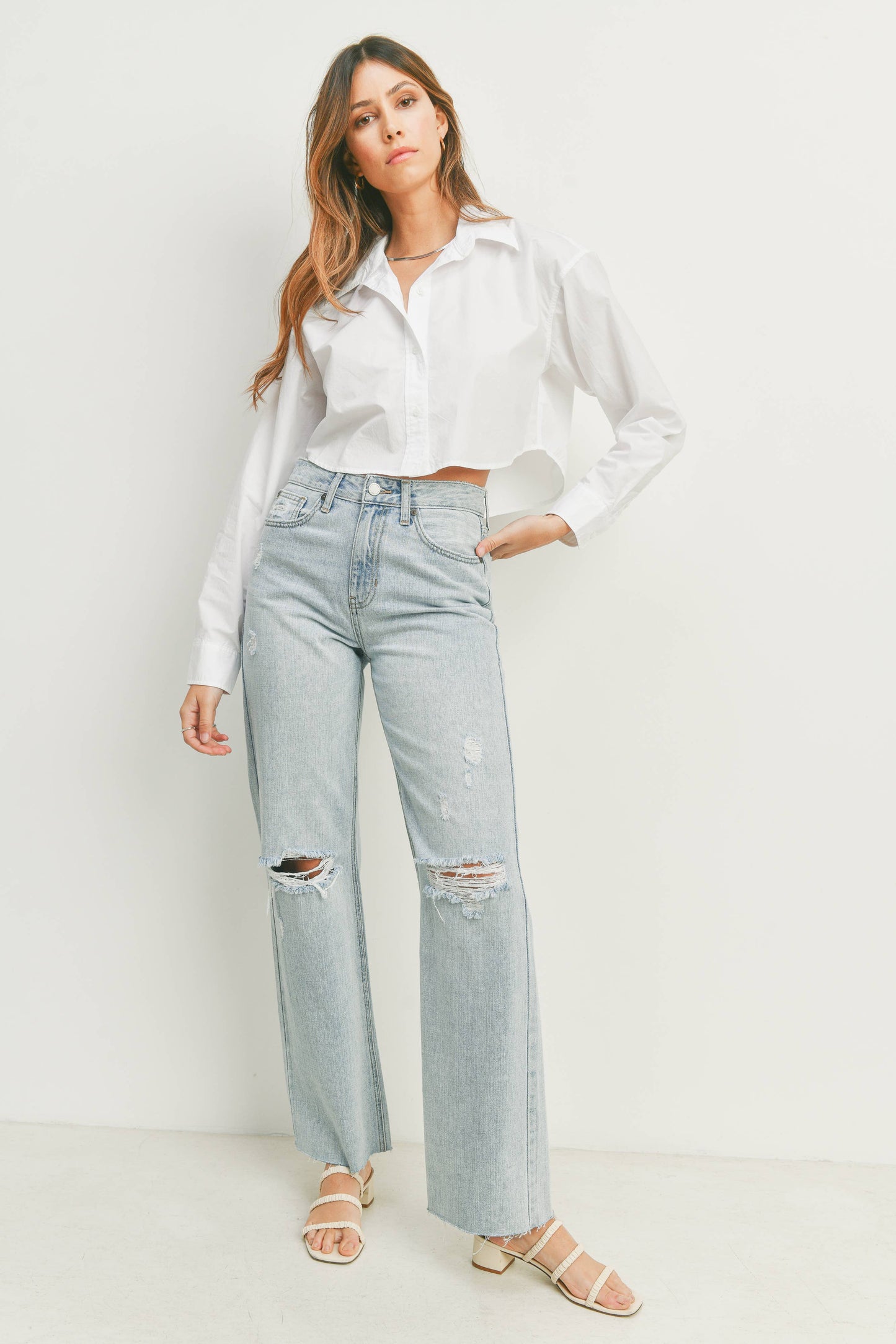 Jessie Ribcage Longer Length Straight Jeans