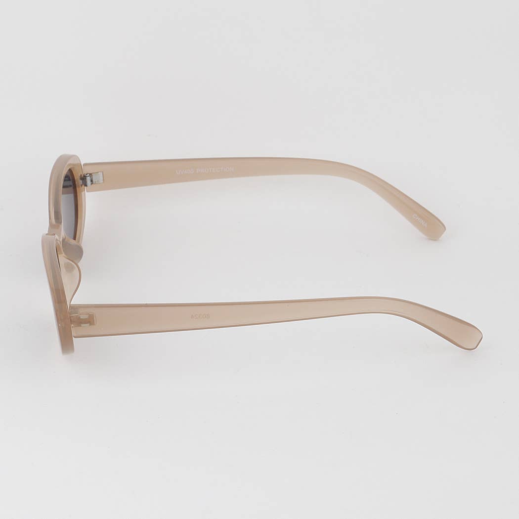 Classic Oval Tinted Sunglasses