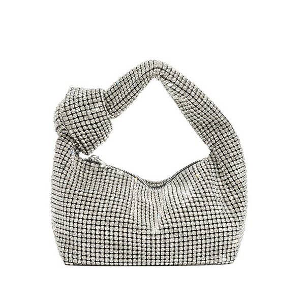 FULLY COVERED RHINESTONE EVENING CLUTCH HAND BAG
