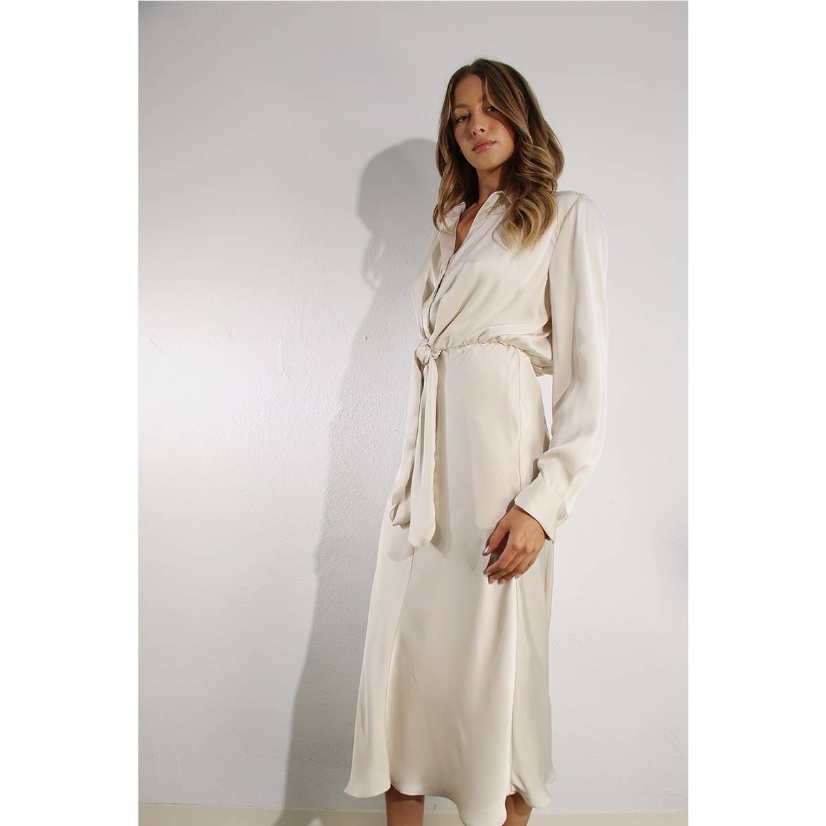 michelle satin dress