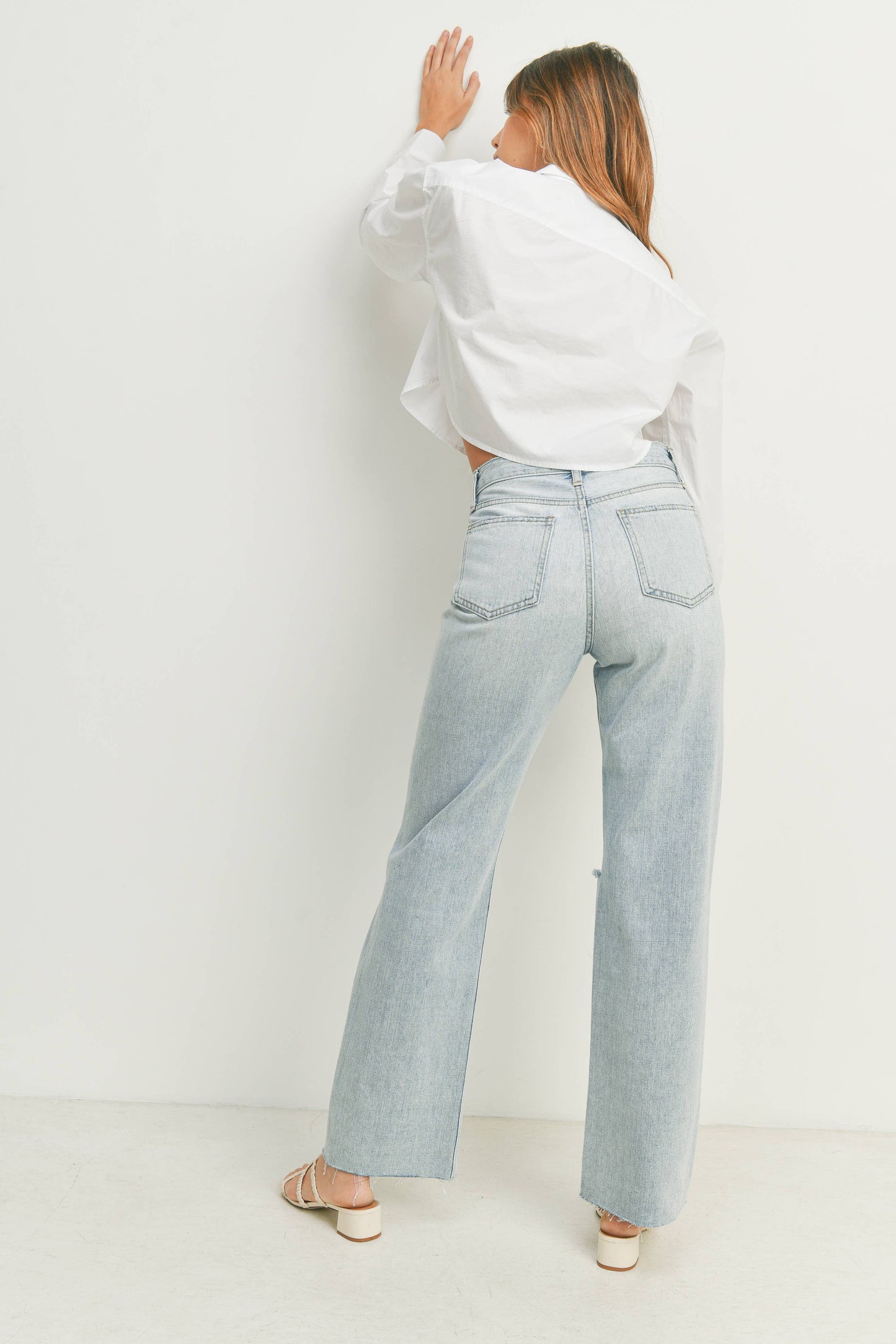 Jessie Ribcage Longer Length Straight Jeans