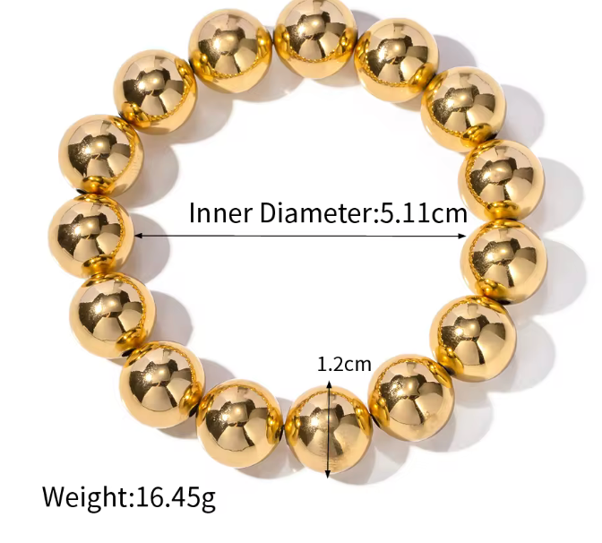Gold bead stack