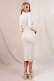 Kendall Knit Turtleneck Long Sleeve Sweater Dress