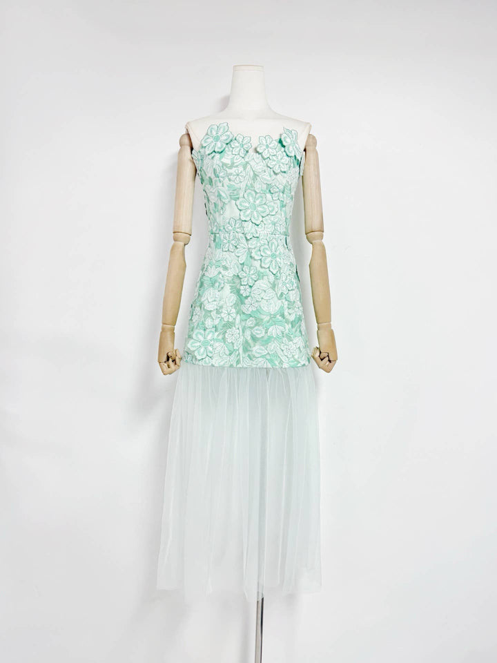 Alice Strapless Mesh Gown
