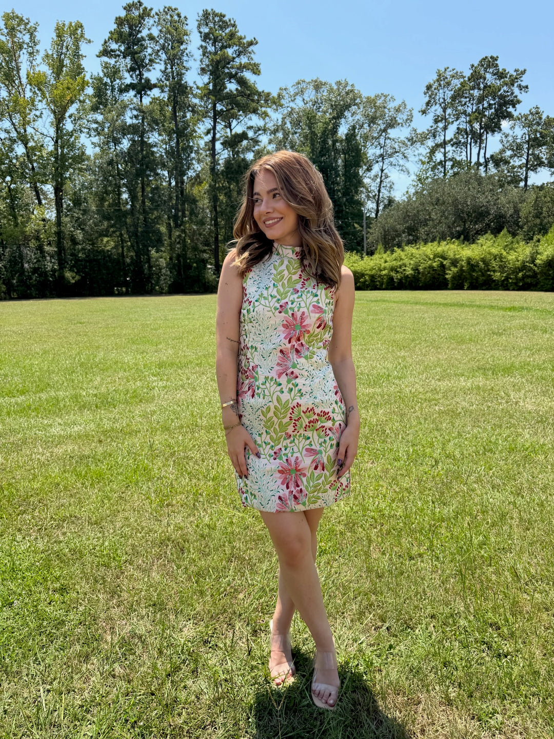 Amber Jacquard Dress