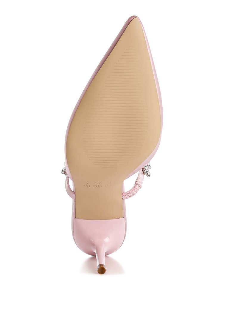 Diamante Stiletto Mules