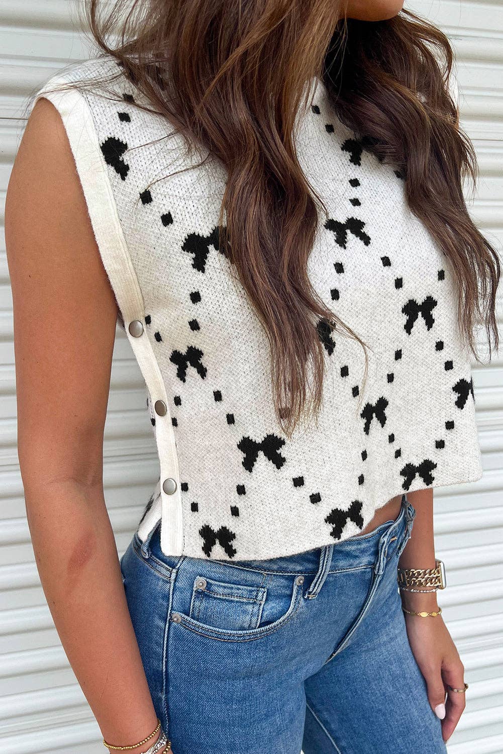 Emma Bow Sweater Vest