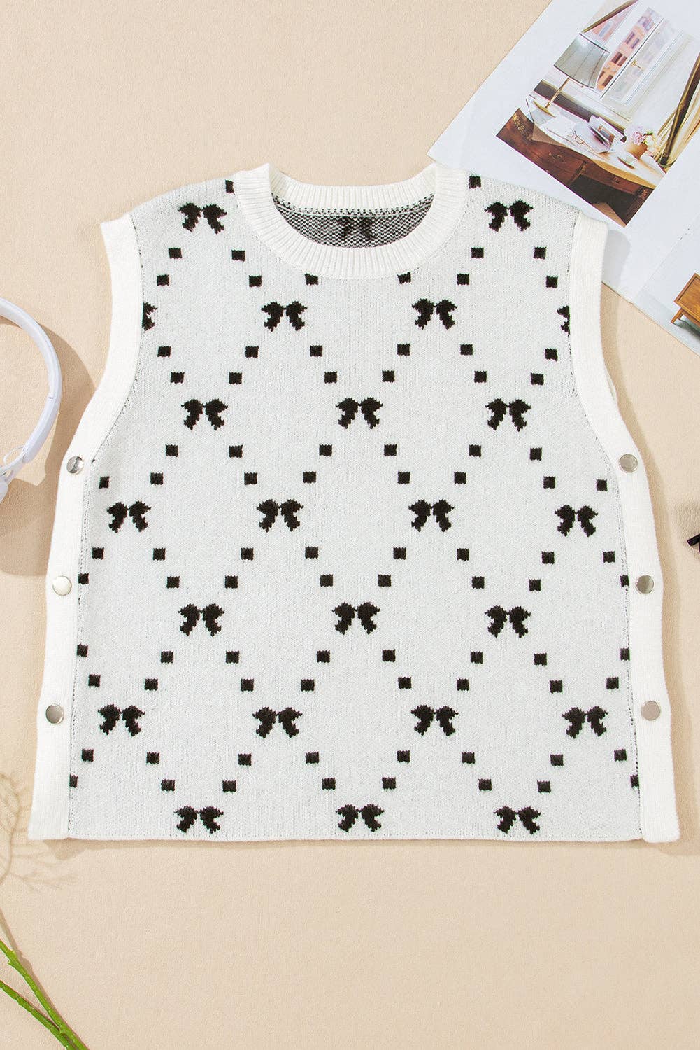 Emma Bow Sweater Vest