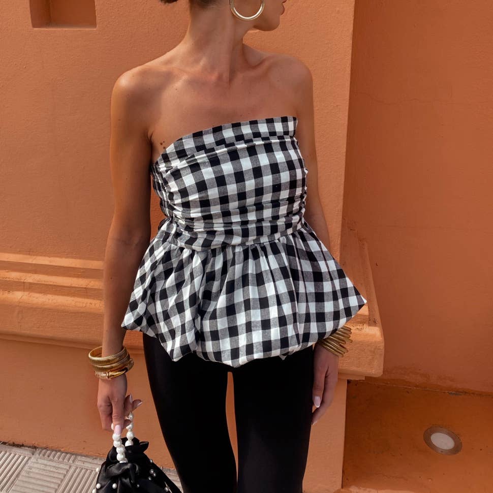 Naomi Gingham top