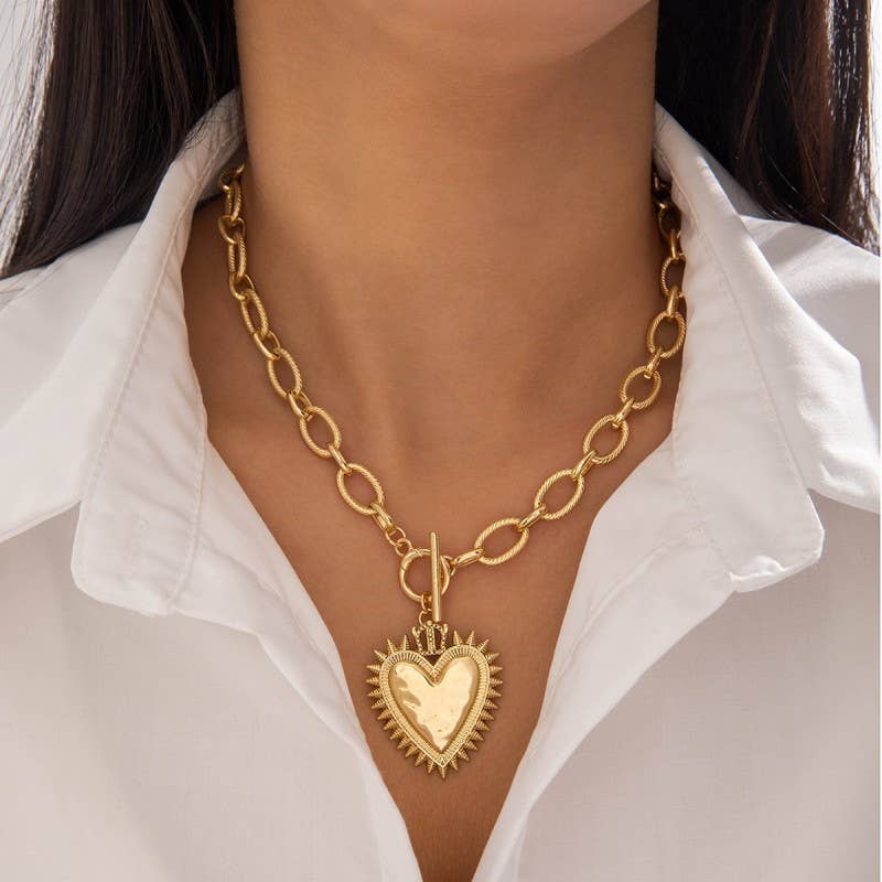 Heart chunky chain