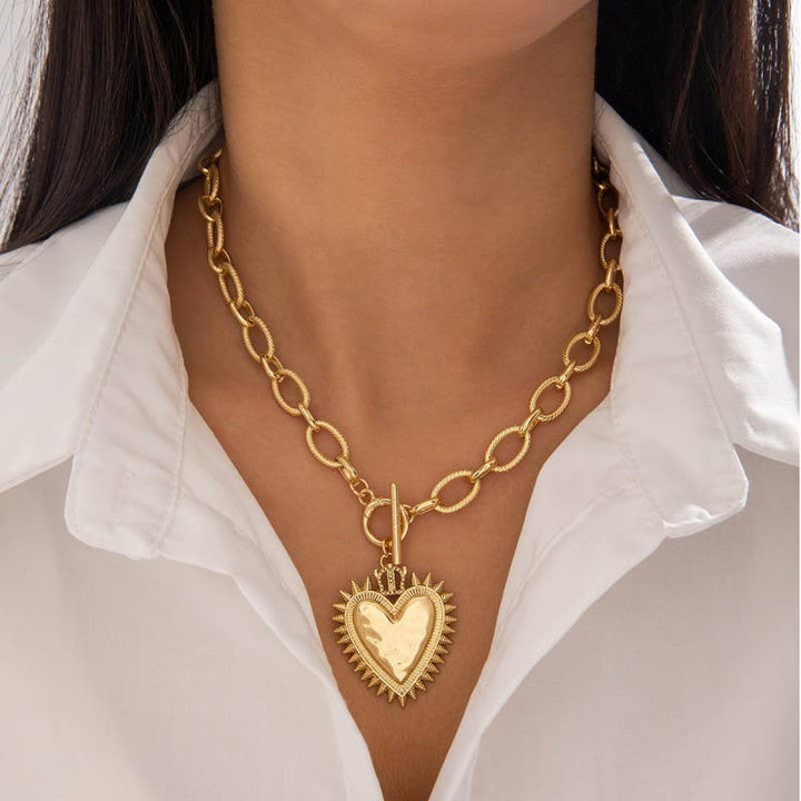 Heart chunky chain