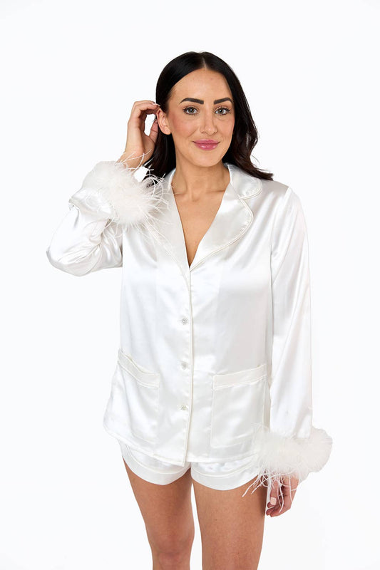 Prescott White Pajama Set