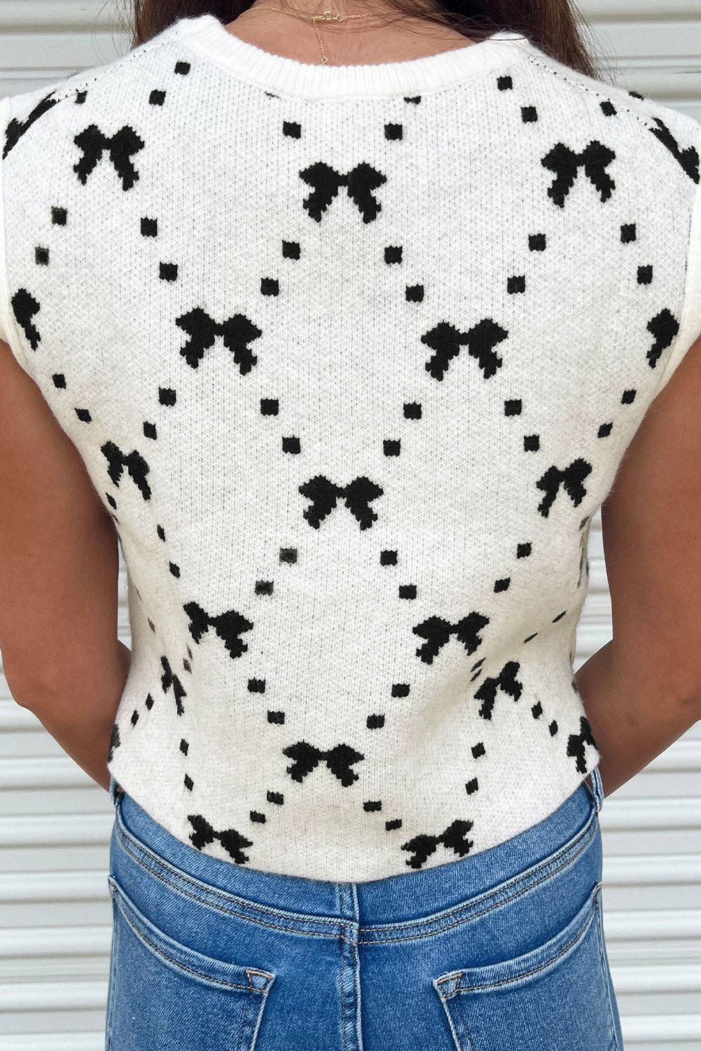 Emma Bow Sweater Vest