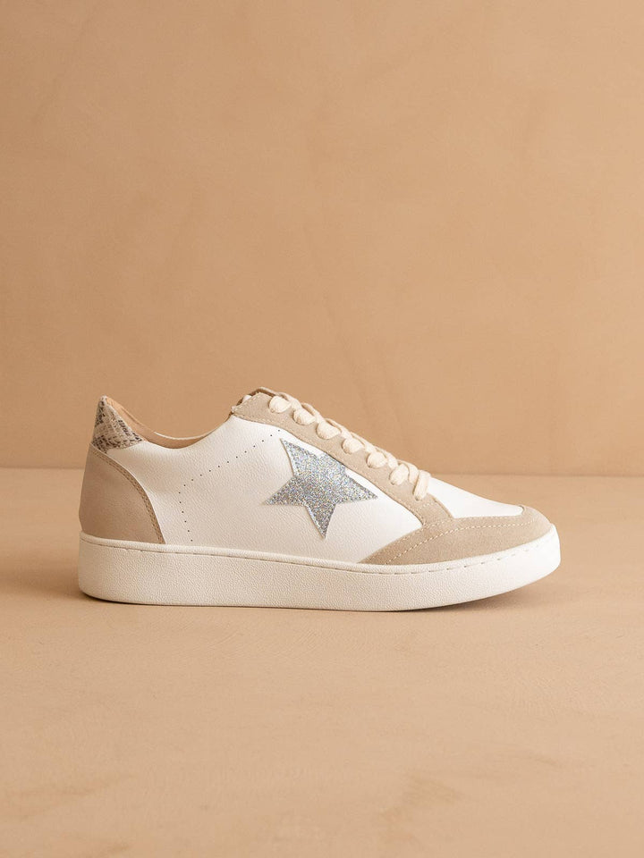 The Irene Taupe | Calfhide Star Sneaker