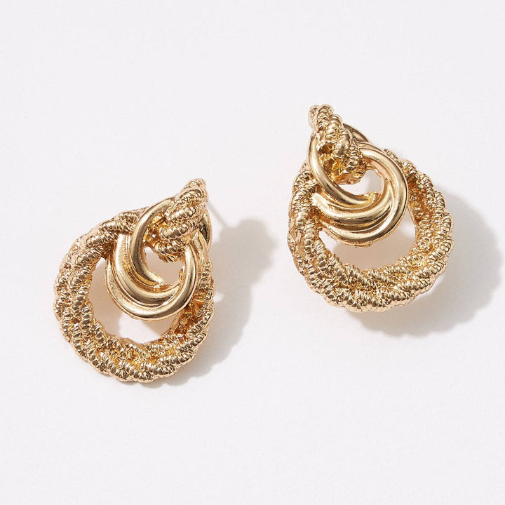 Twisted Metal Post Earring