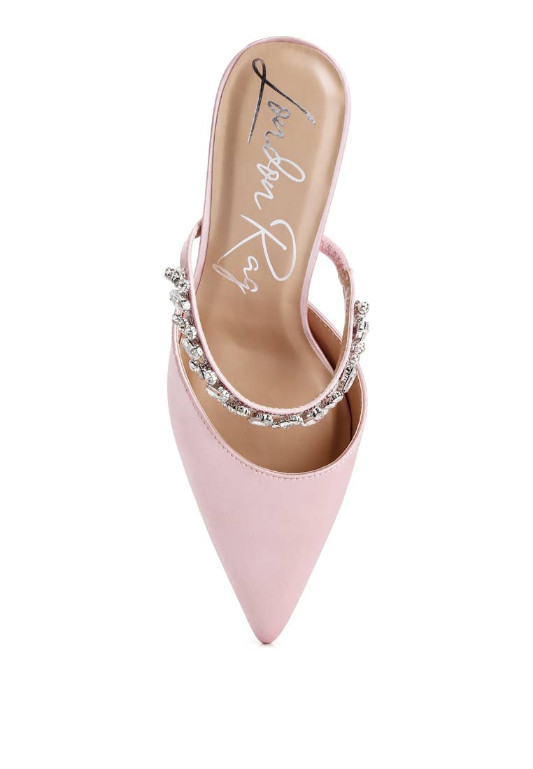 Diamante Stiletto Mules
