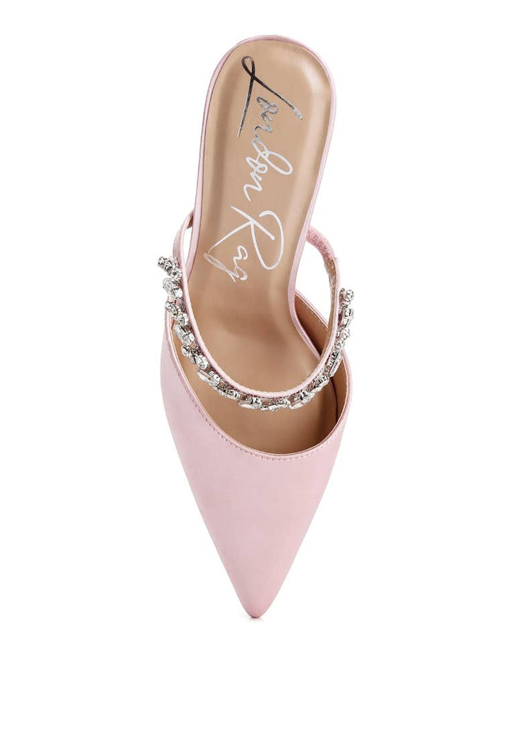 Diamante Stiletto Mules