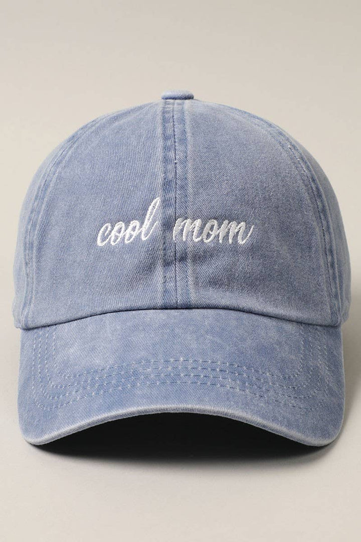 Cool mom Lettering Embroidery Baseball Cap