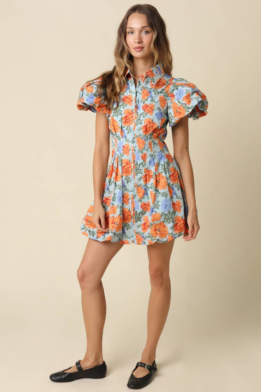 Rory Puff Sleeve Mini Dress