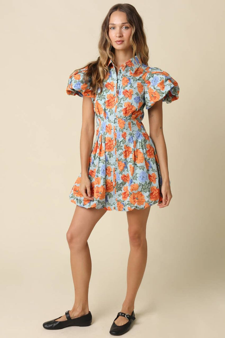 Rory Puff Sleeve Mini Dress