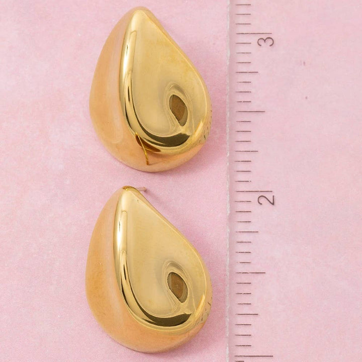 Teardrop Stud Earrings