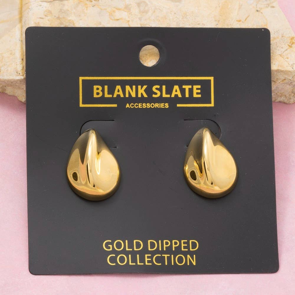 Teardrop Stud Earrings