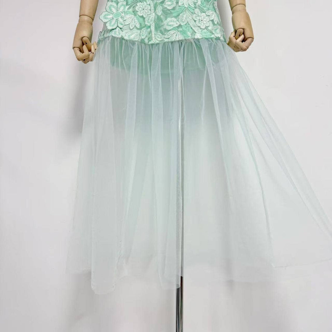 Alice Strapless Mesh Gown