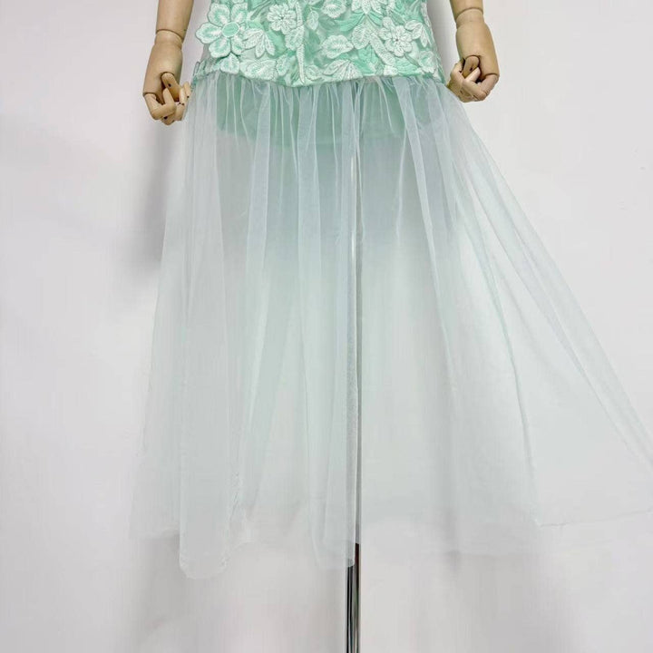 Alice Strapless Mesh Gown