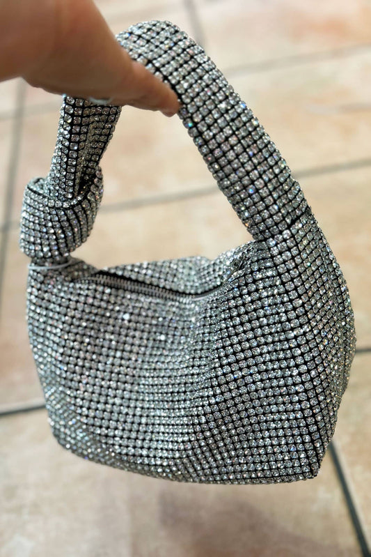 FULLY COVERED RHINESTONE EVENING CLUTCH HAND BAG