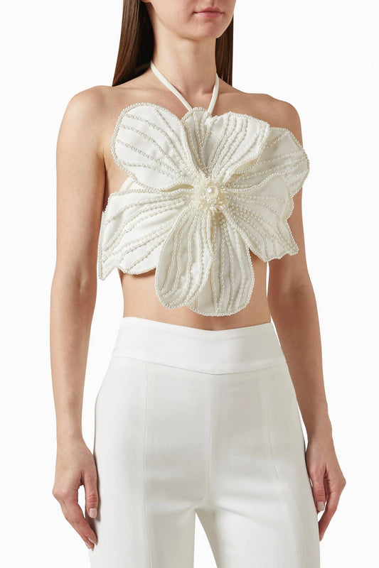 Aimee Beaded Floral Top