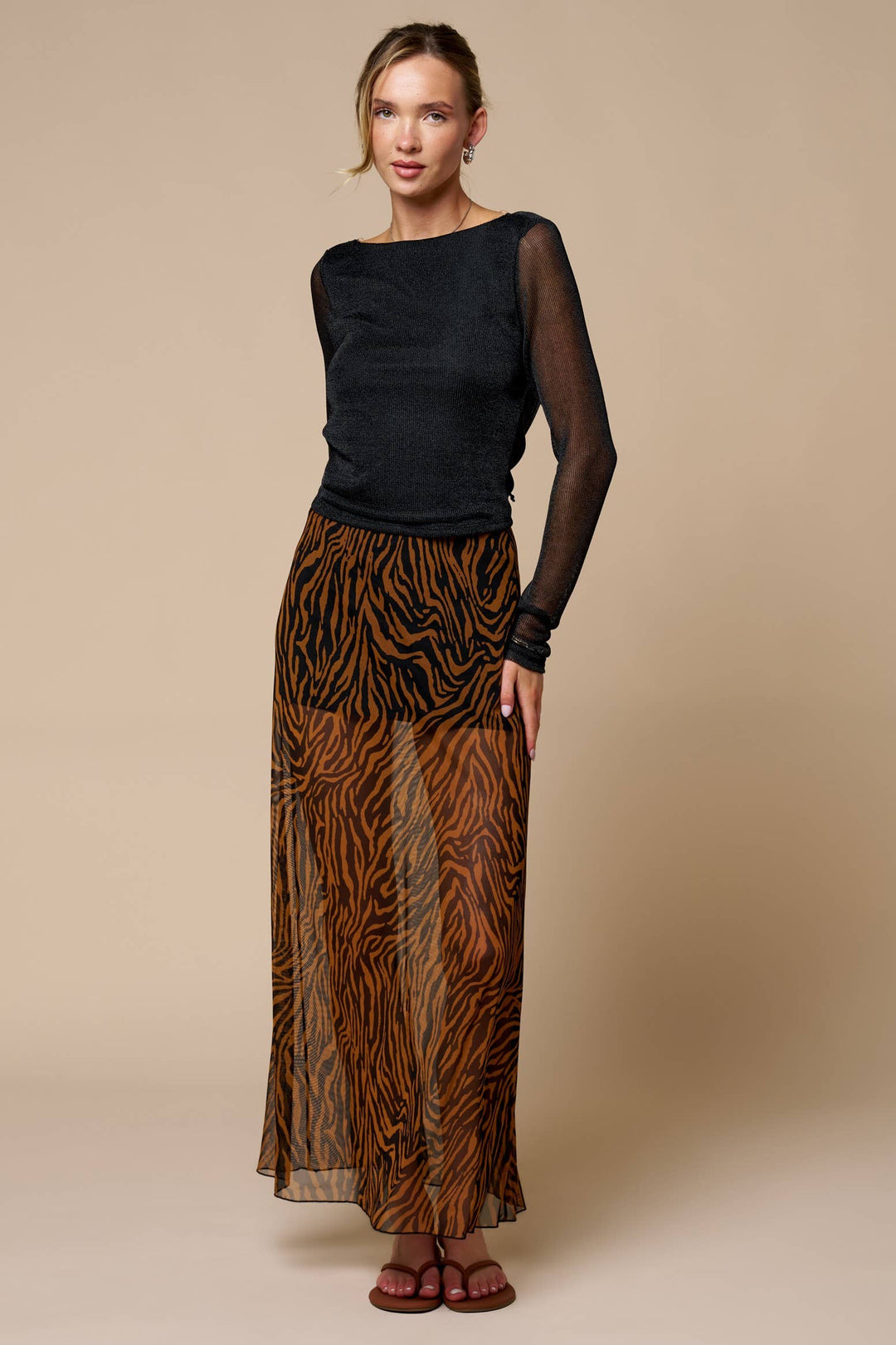 Tiger Babe Maxi Skirt