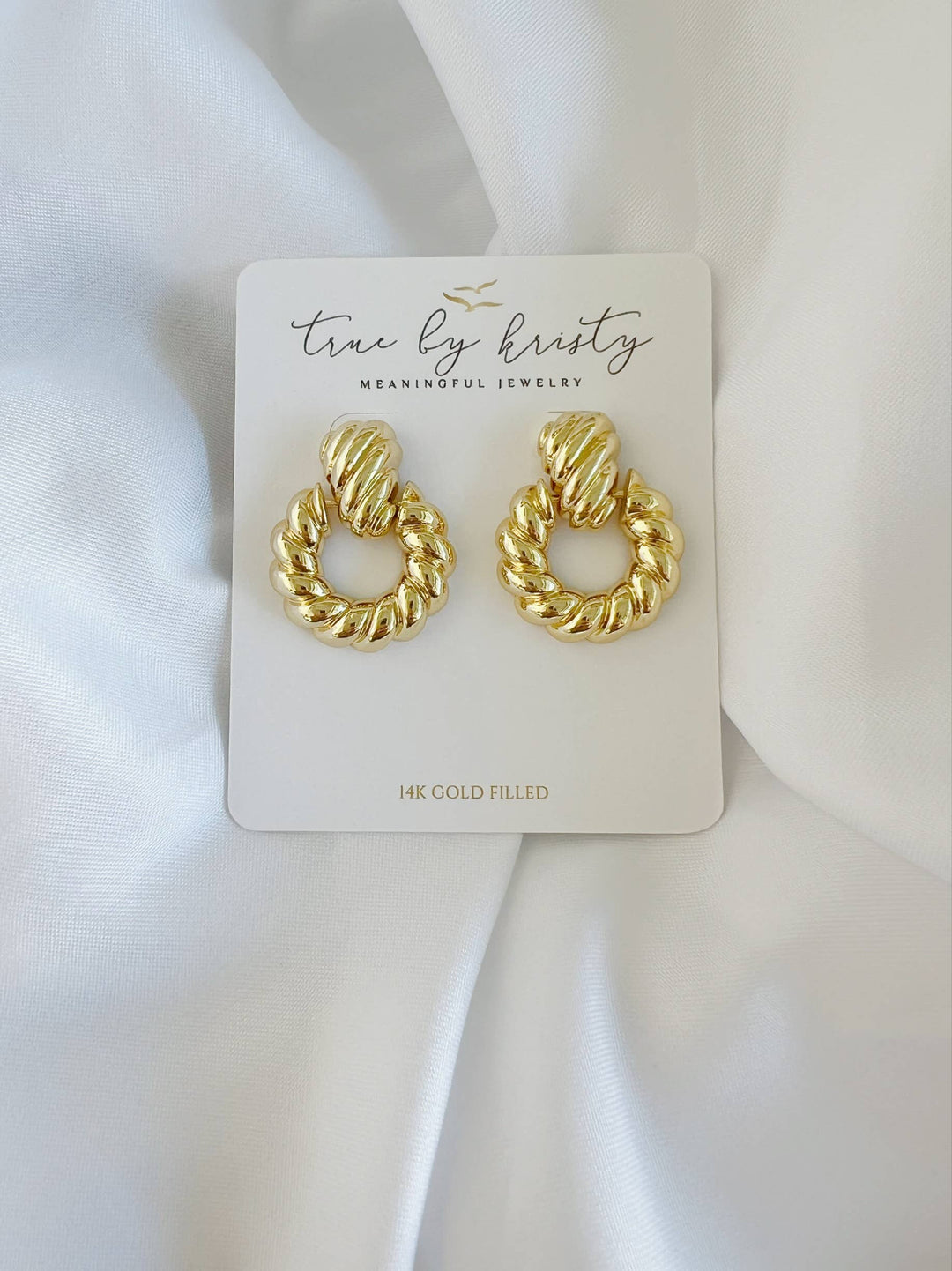 Old City Croissant Gold Filled Earrings