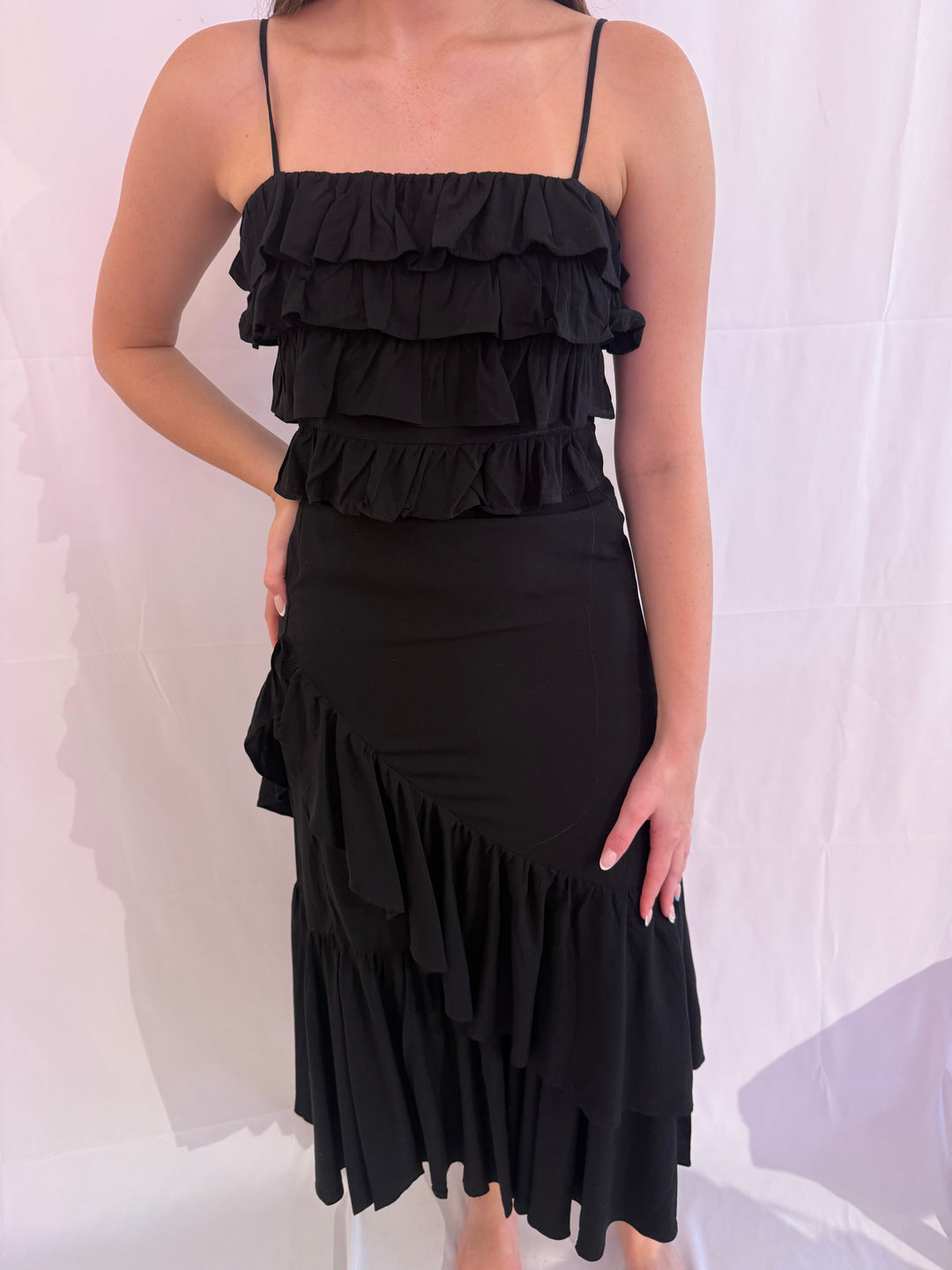 Tiffany Black skirt set