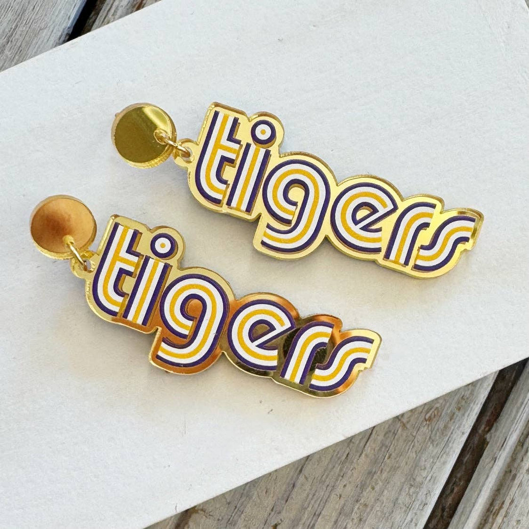 LSU Tigers Earring