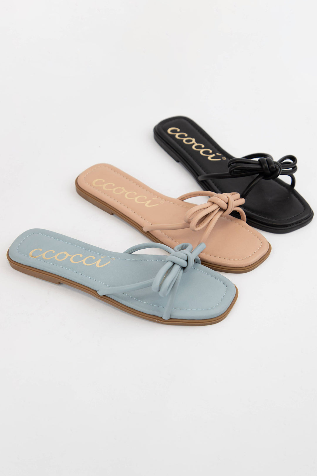 CIARA BOW KNOTTED SLIP ON SANDAL